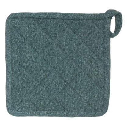 Gant et cache-pot Wilde de couleur bleu canard.