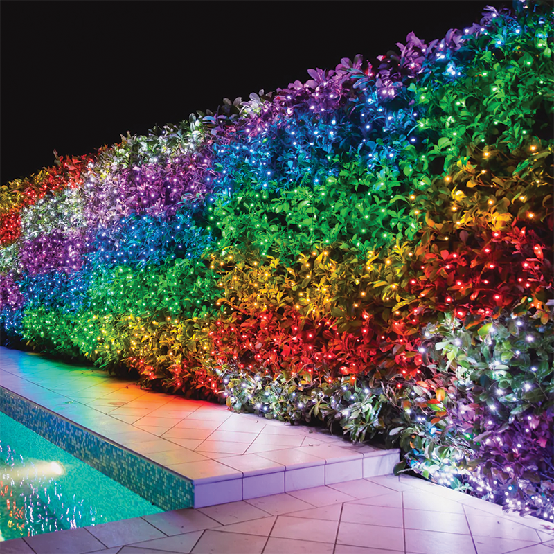 Chaîne Twinkly RGB + LED blanches 48 mètres 600 LED