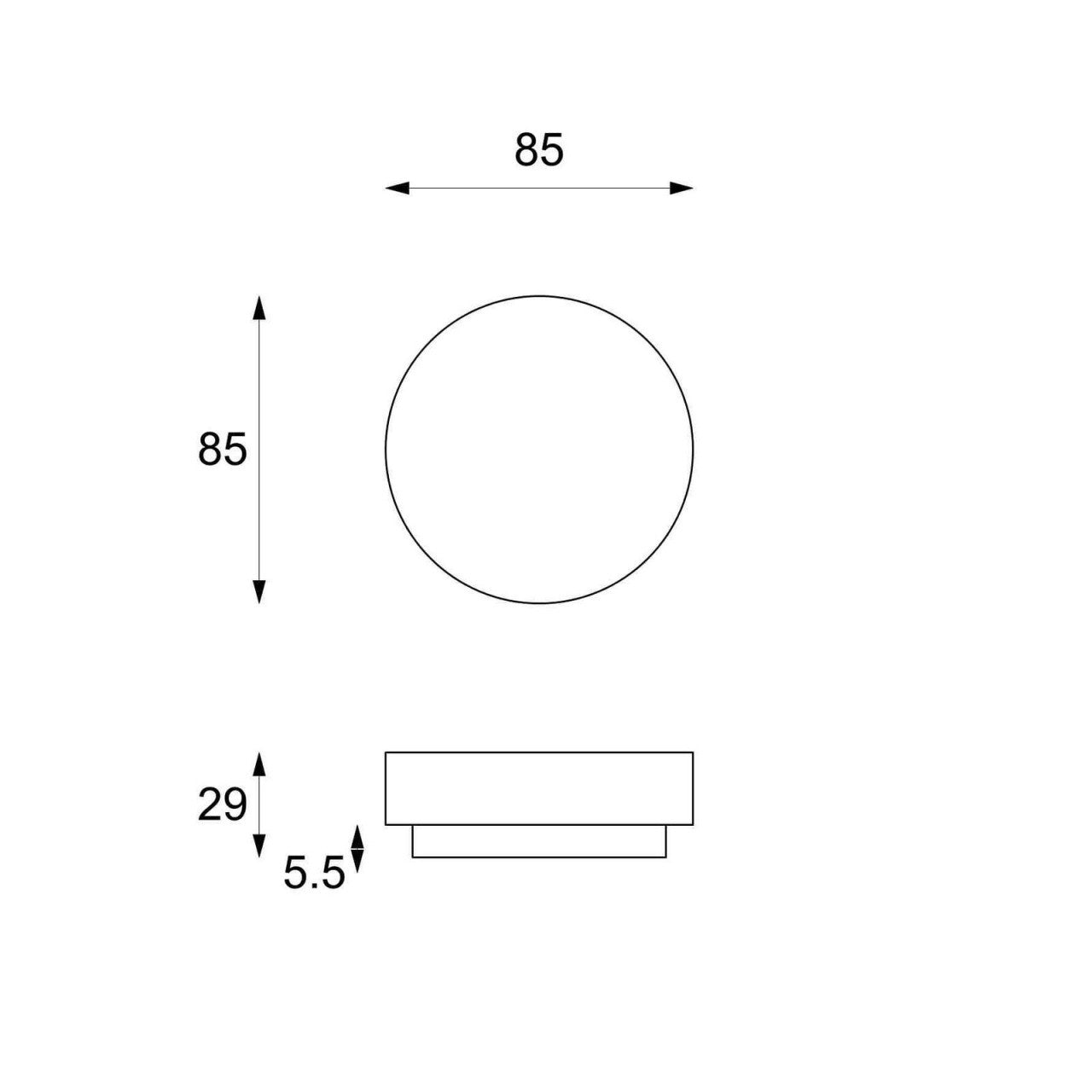 Table basse moderne en pierre grise 85 x 85 xh 28 cm