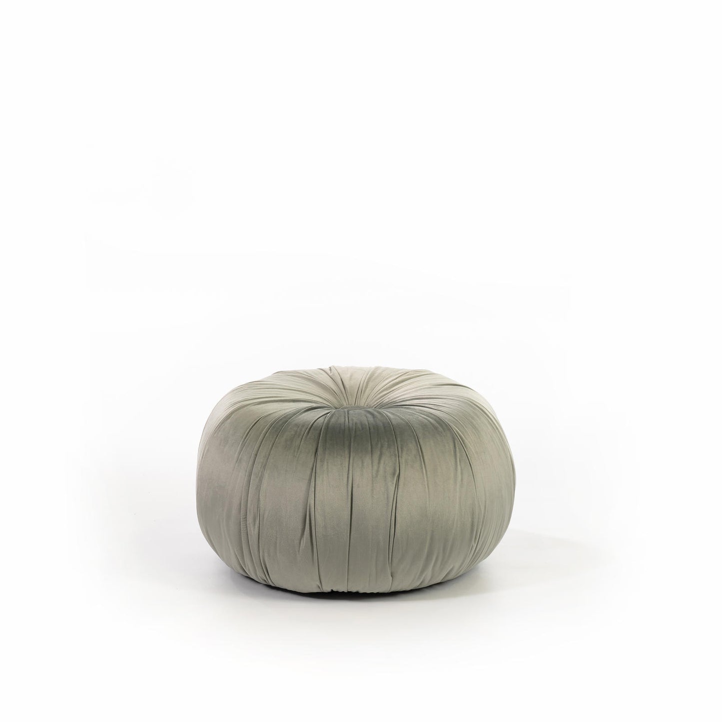 Pouf design velours métal gris 36 x 36 x 30 cm