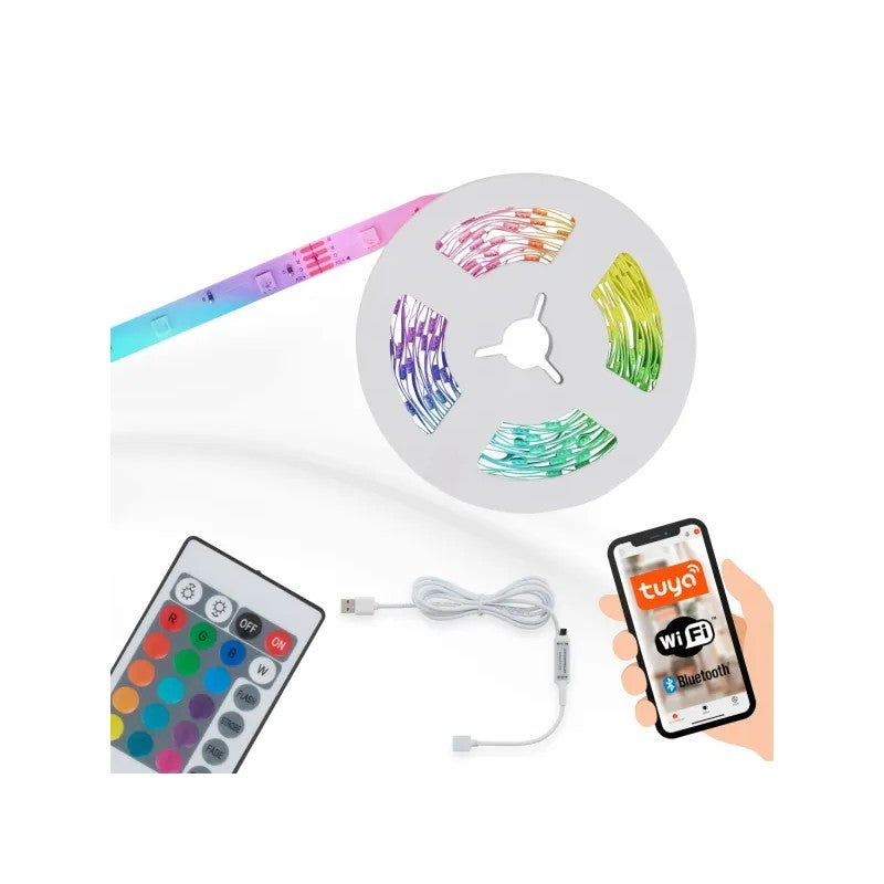 Bande LED RGB wifi bluetooth 5 mètres 7,5w