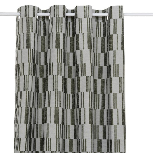 Rideau jacquard Leyna 140x260 cm vert kaki