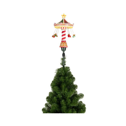 Puntale per albero di Natale in plastica con LED Ø21 × H62 cm