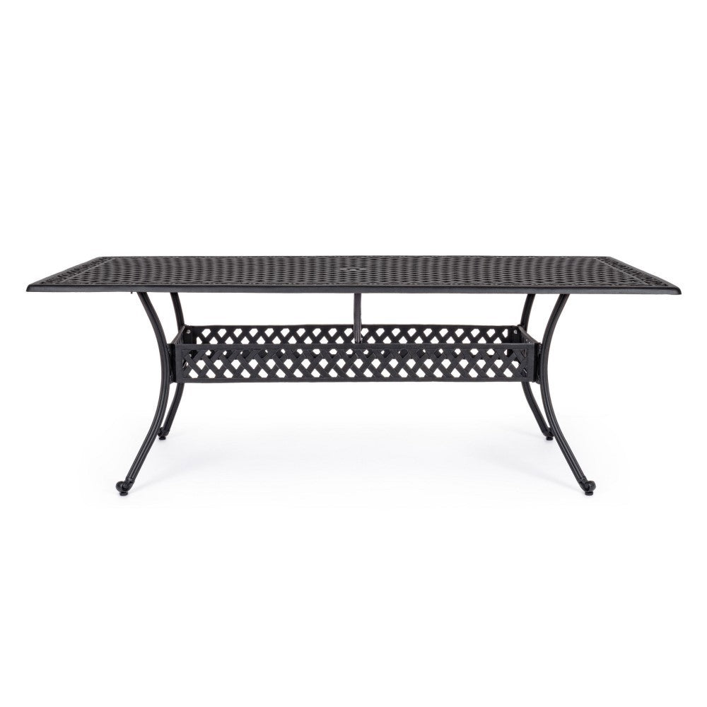 Table Extérieure Rectangulaire Anthracite 107x213 cm