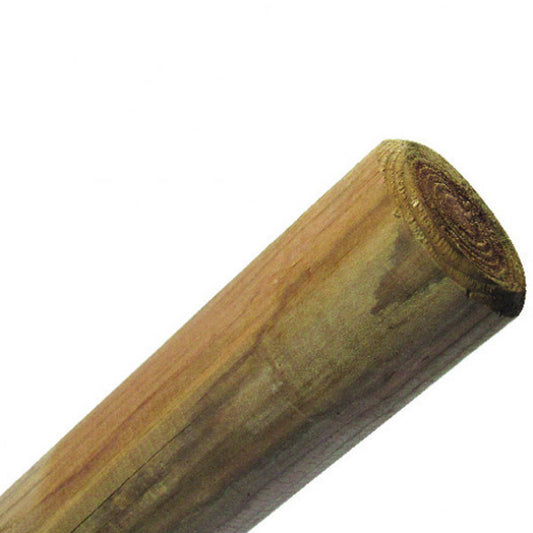 Poteau rond sans pointe en bois imprégné Ø 6 cm h 250 cm