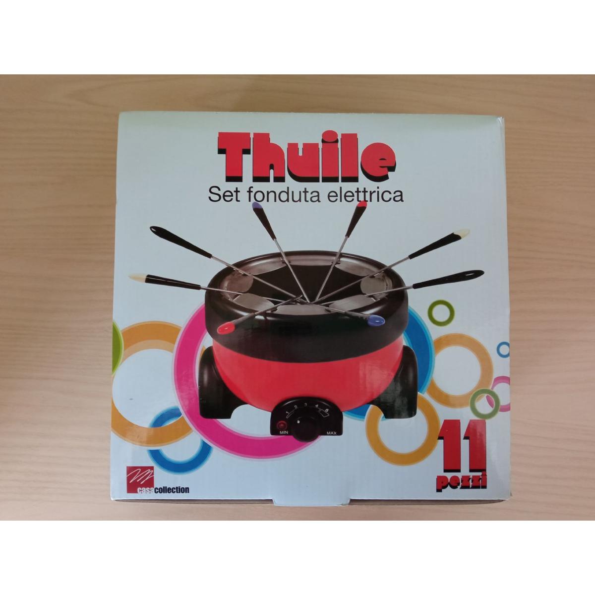 Service à fondue électrique Thuile rouge (11 pièces)