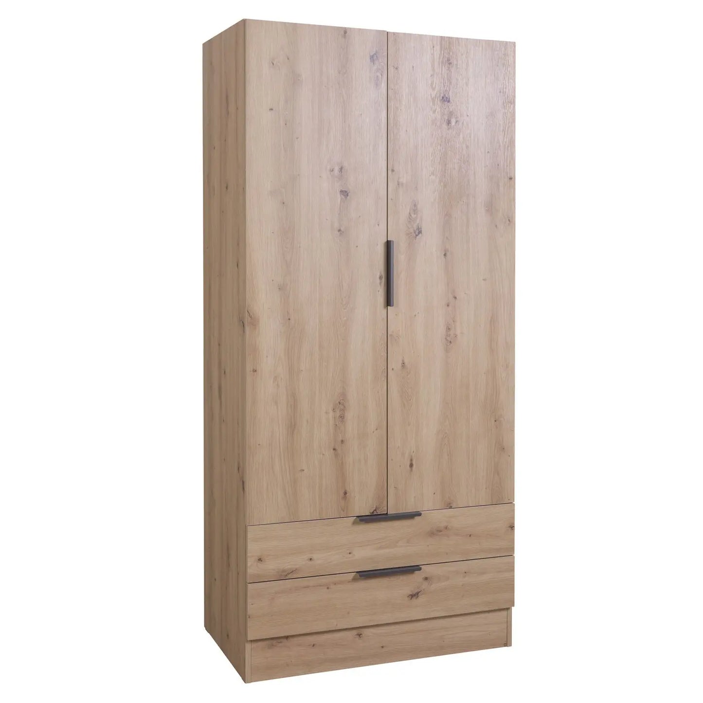 Armoire Composad en chêne avec 2 portes et 2 tiroirs 82x46x184h cm