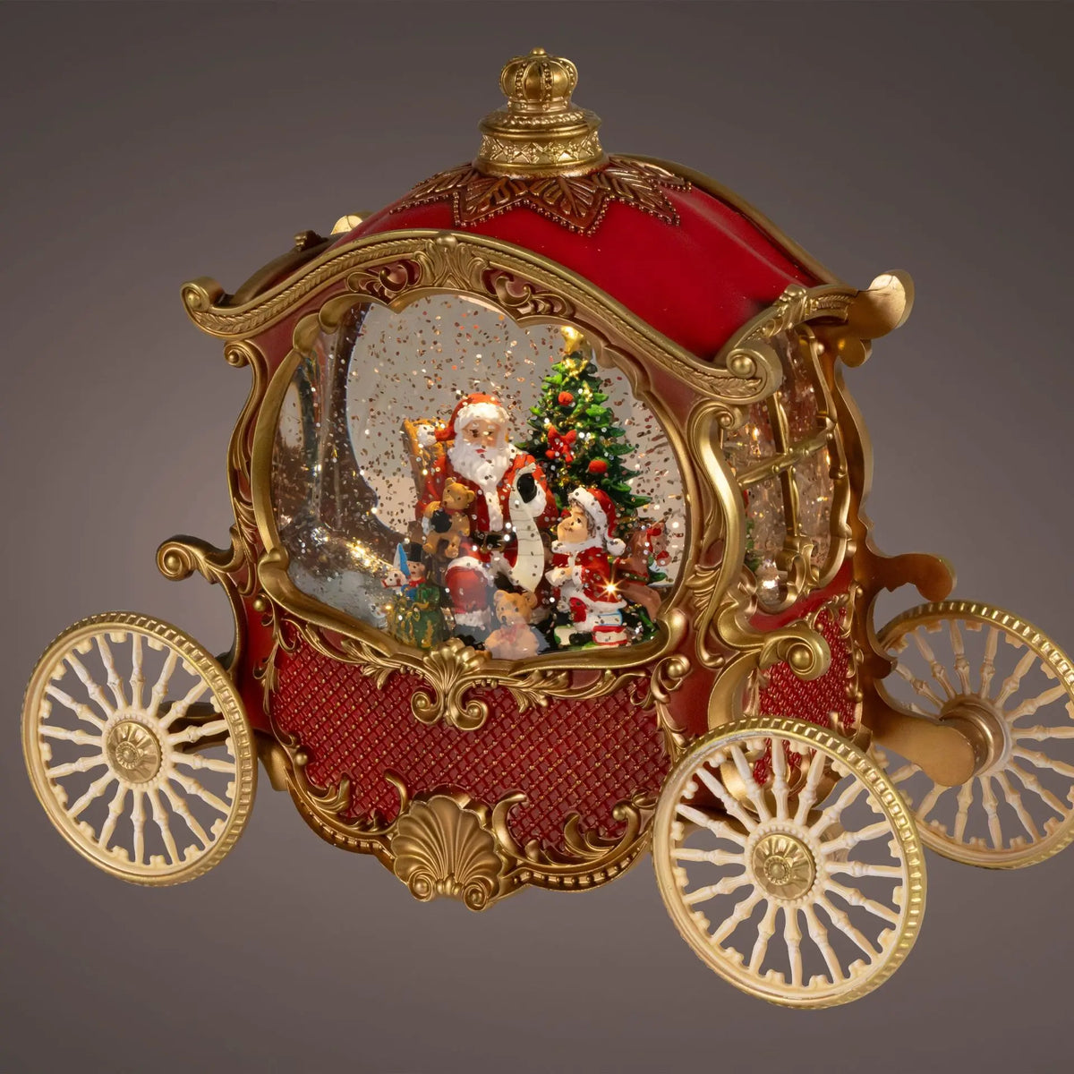 Carretto di Babbo Natale con LED 12 × 26 × H21,5 cm