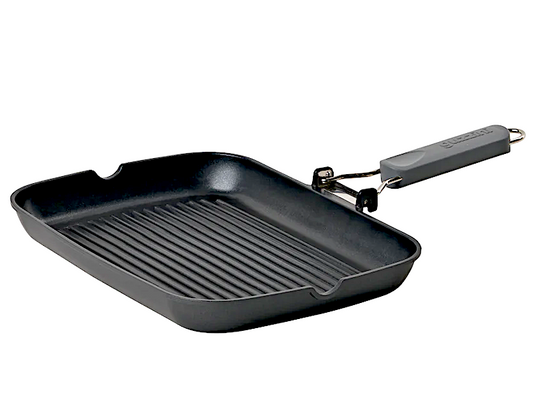Poêle grill Cook&Special avec poignée rabattable 34x24 cm
