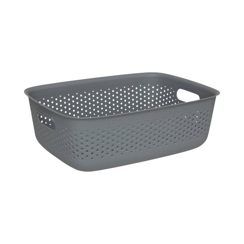 Poubelle plastique polyvalente Tila grise 10 L