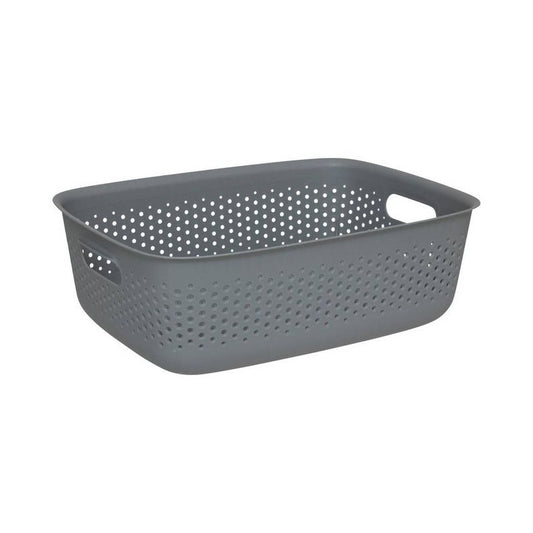 Poubelle plastique polyvalente Tila grise 10 L
