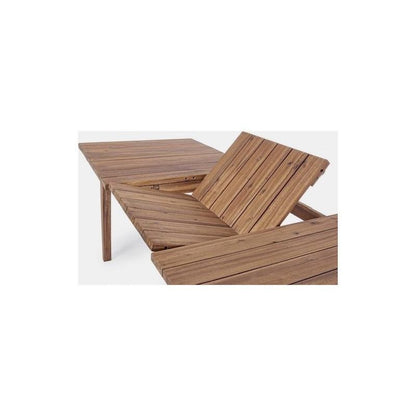 Table d'extérieur extensible en bois 180-240x90x h76 cm
