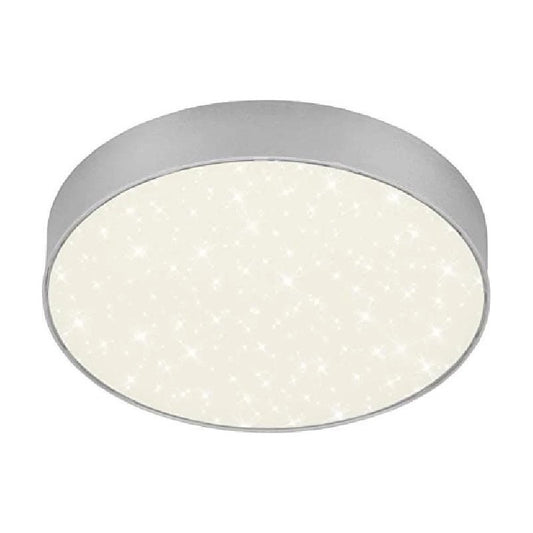 Plafonnier LED Flame Star 21 cm 16w 1600lm argent