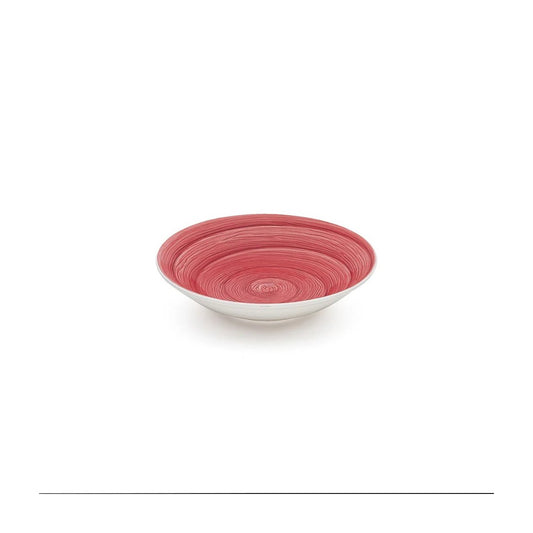 Piatto fondo purple memento table in ceramica dipinta a mano Ø 23,5 cm