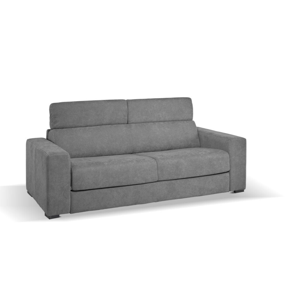 Divano letto Crien 3 posti con poggiatesta reclinabili colore elephant H83xL205xP97