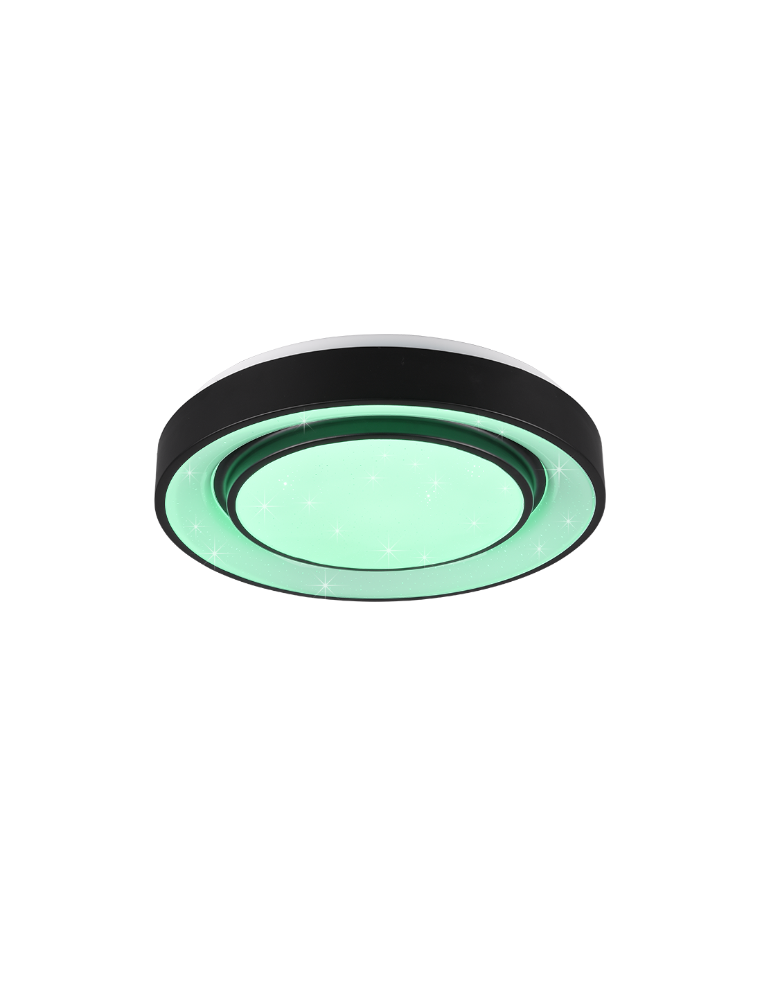 Plafoniera Moderna Led Dimmer RGB Mona Nero Ø38 cm Trio Lighting