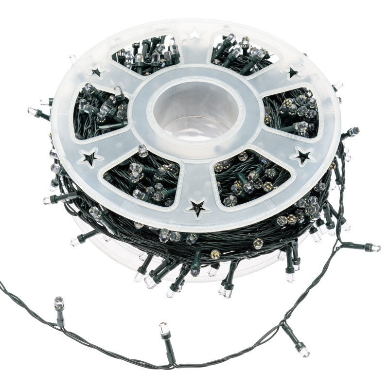 Chaîne de 1000 LEDs blanc froid 60,5m en bobine