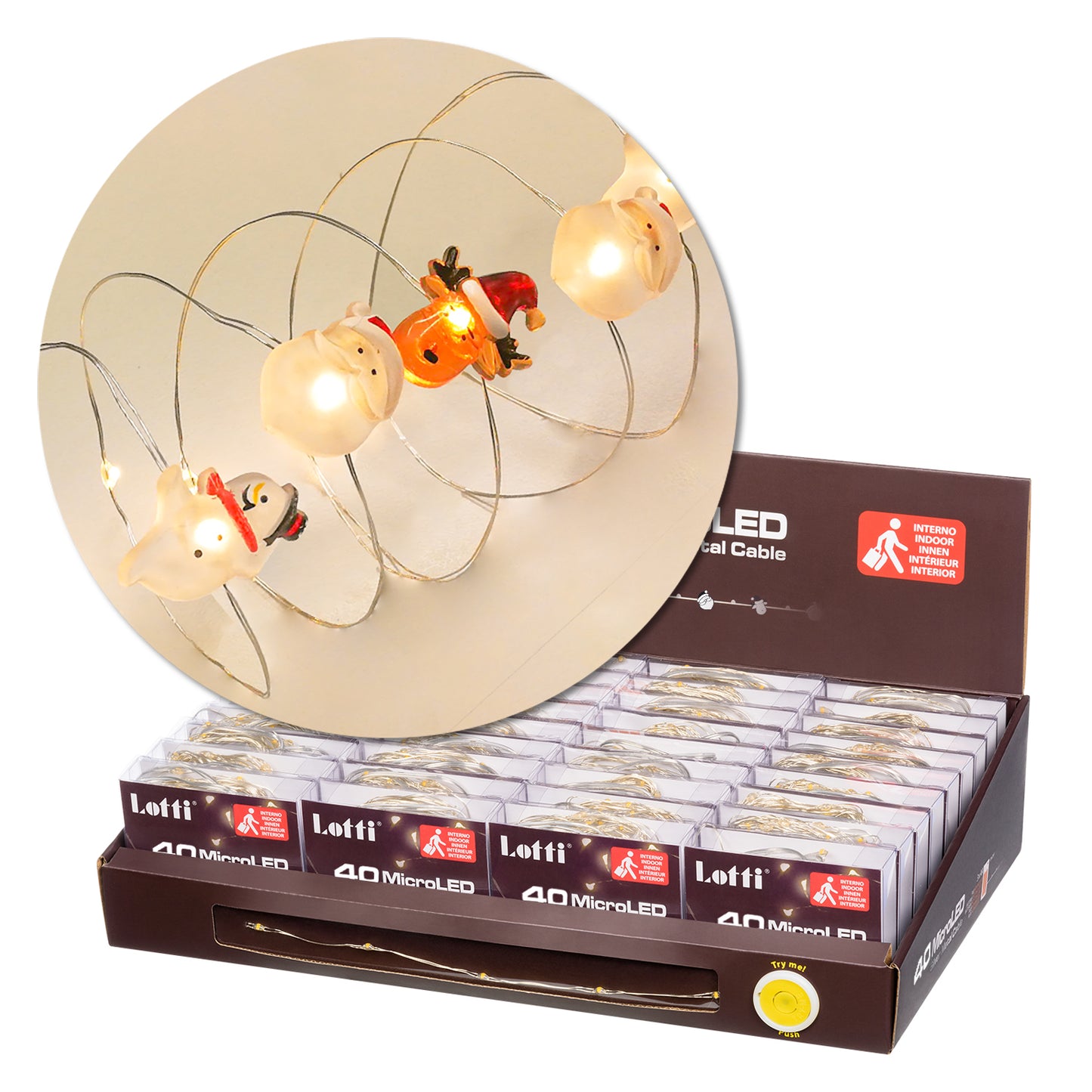 Catena decorativa 4m con 40 MicroLED