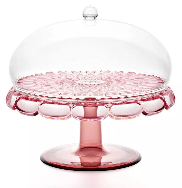 Meuble vasque Flamingo rose avec cloche Ø 30xh27,7 cm
