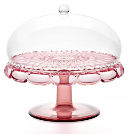Meuble vasque Flamingo rose avec cloche Ø 30xh27,7 cm