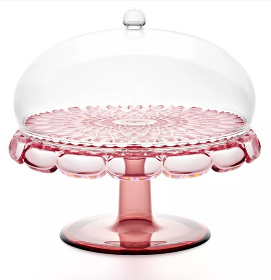 Meuble vasque Flamingo rose avec cloche Ø 30xh27,7 cm