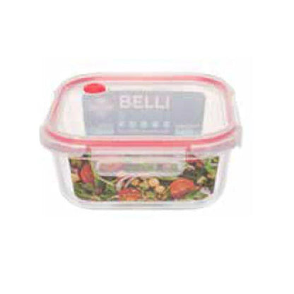 Contenitore ermetico quadrato in vetro 1100 ml – 18×18 cm