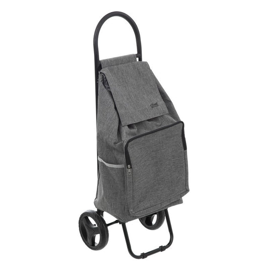 Caddie gris à 2 roues