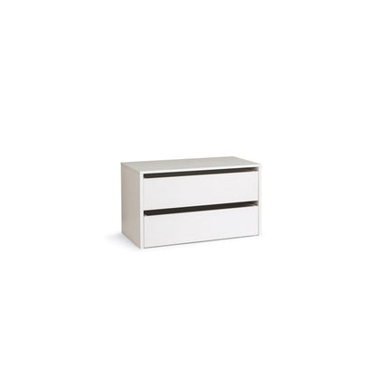 Commode en bois blanc pour intérieur H.50xL.86,5xP.45 cm