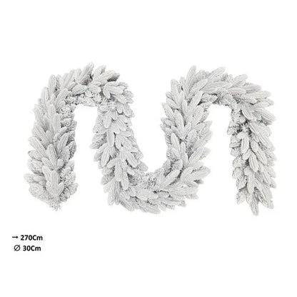 Tralcio natalizio innevato 270 cm Ø30 cm