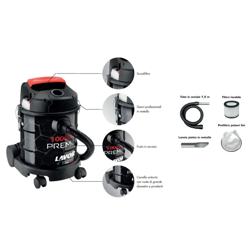Aspirateur à cendres Lavor Ashley 1000 Premium — 1 000 W
