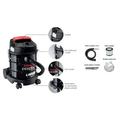 Aspirateur à cendres Lavor Ashley 1000 Premium — 1 000 W