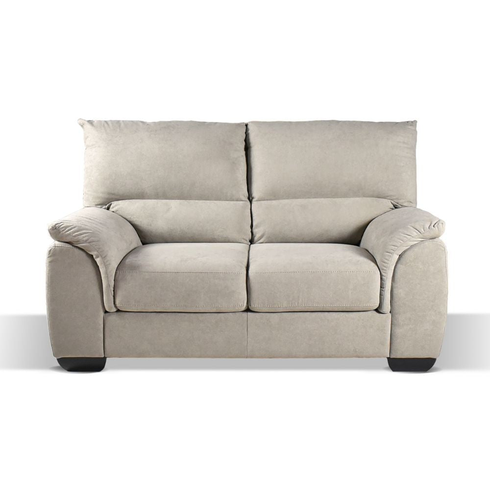 Divano 2 posti taupe 158x90x100 cm