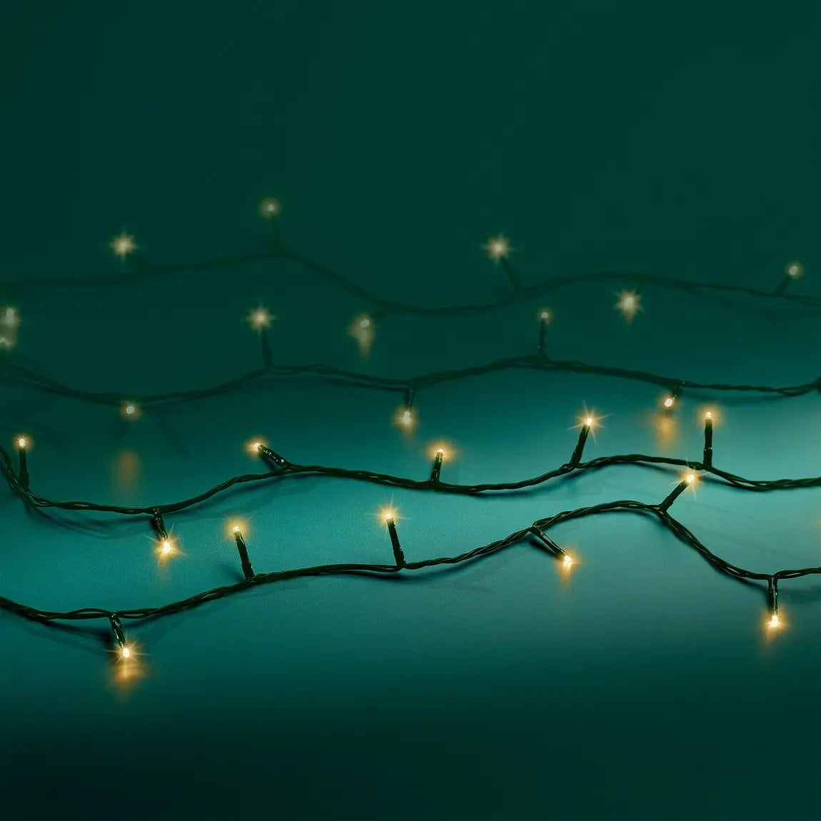 Catena luminosa LED Basic Light verde e oro da esterno 172,5 cm