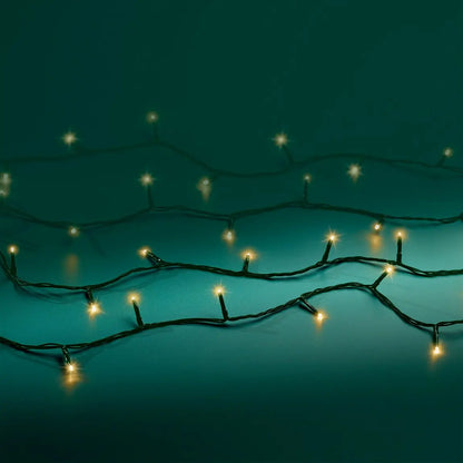 Catena luminosa LED Basic Light verde e oro da esterno 172,5 cm