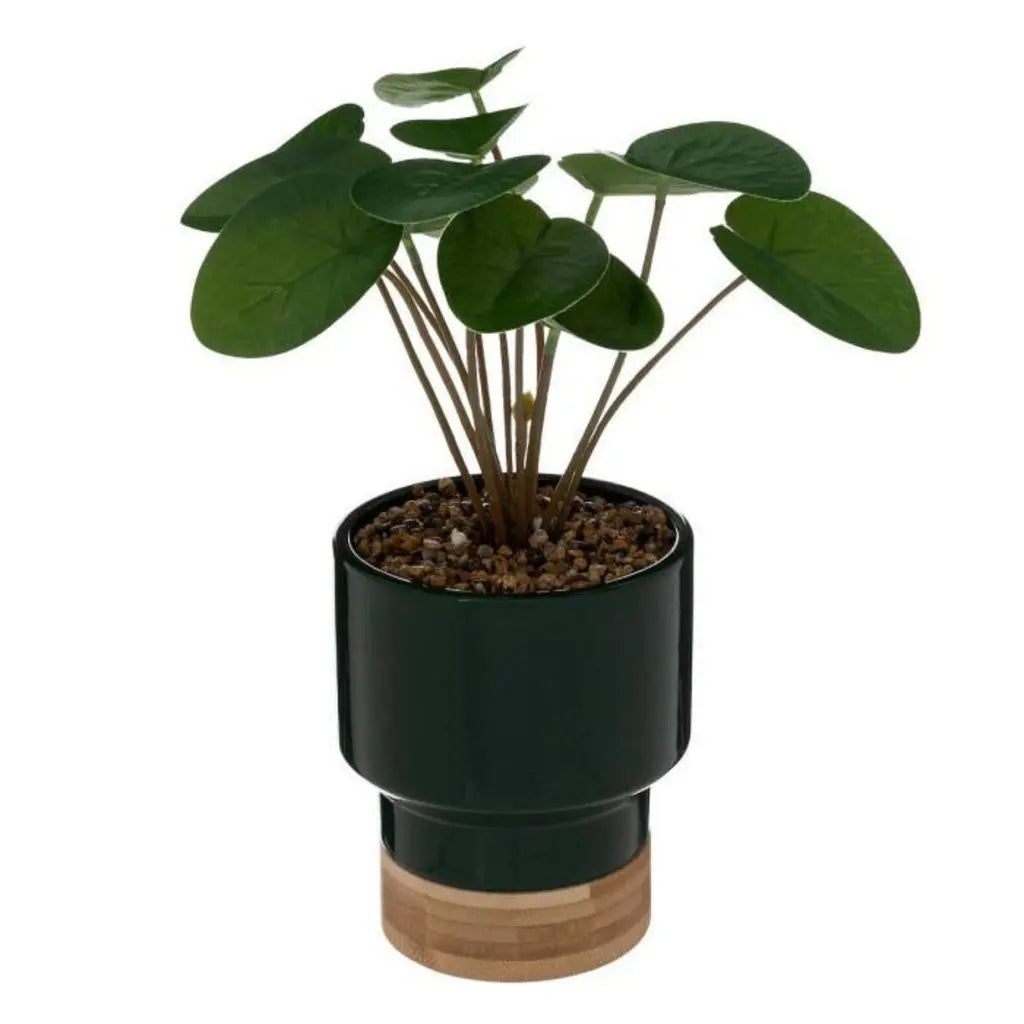 Plante artificielle avec pot vert 26h/26
