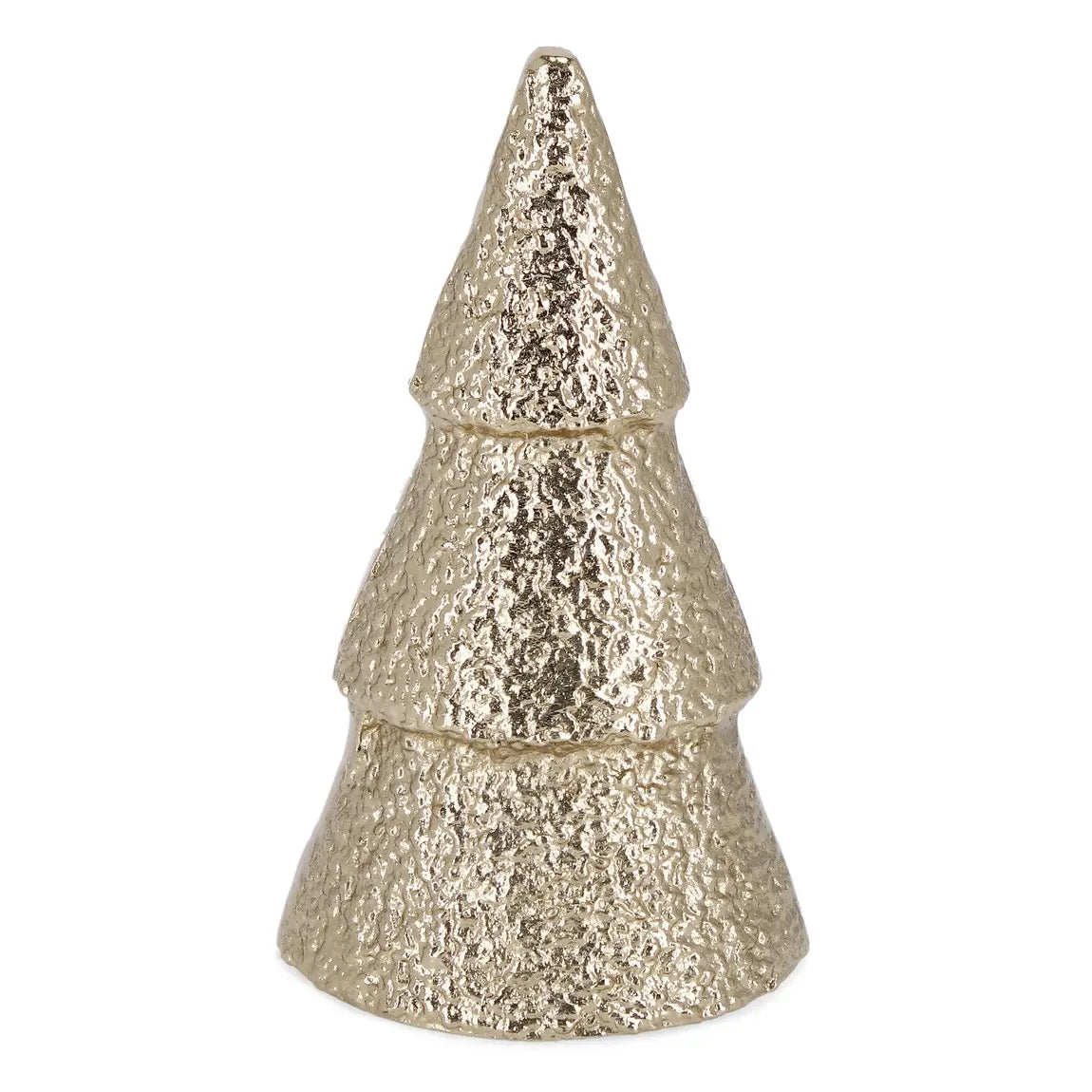 Pino decorativo Sheeny tondo oro Ø11,5 × H20 cm