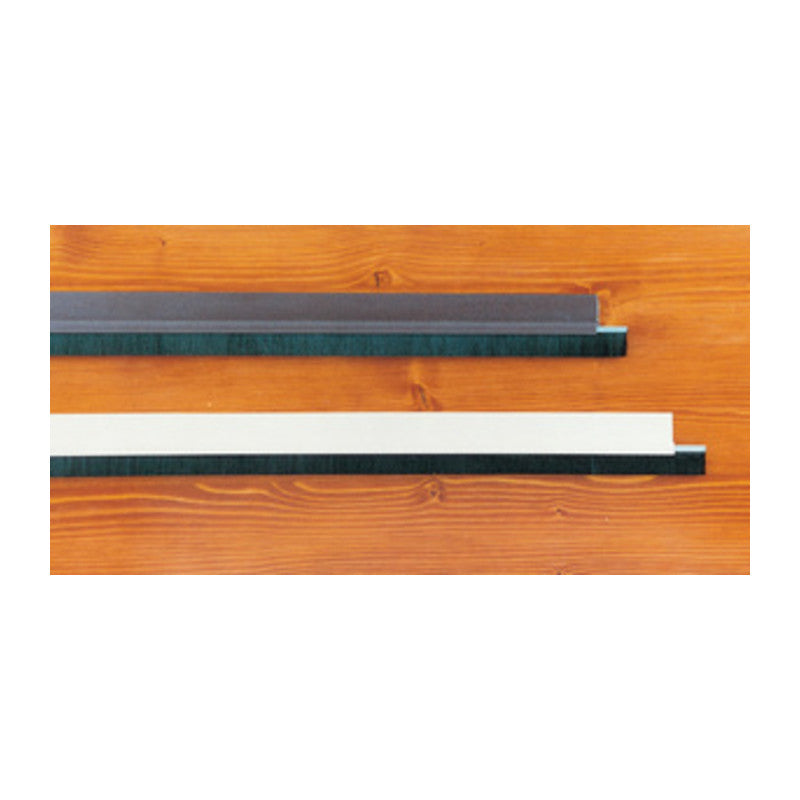 Grille de porte rigide avec brosse marron 100 cm