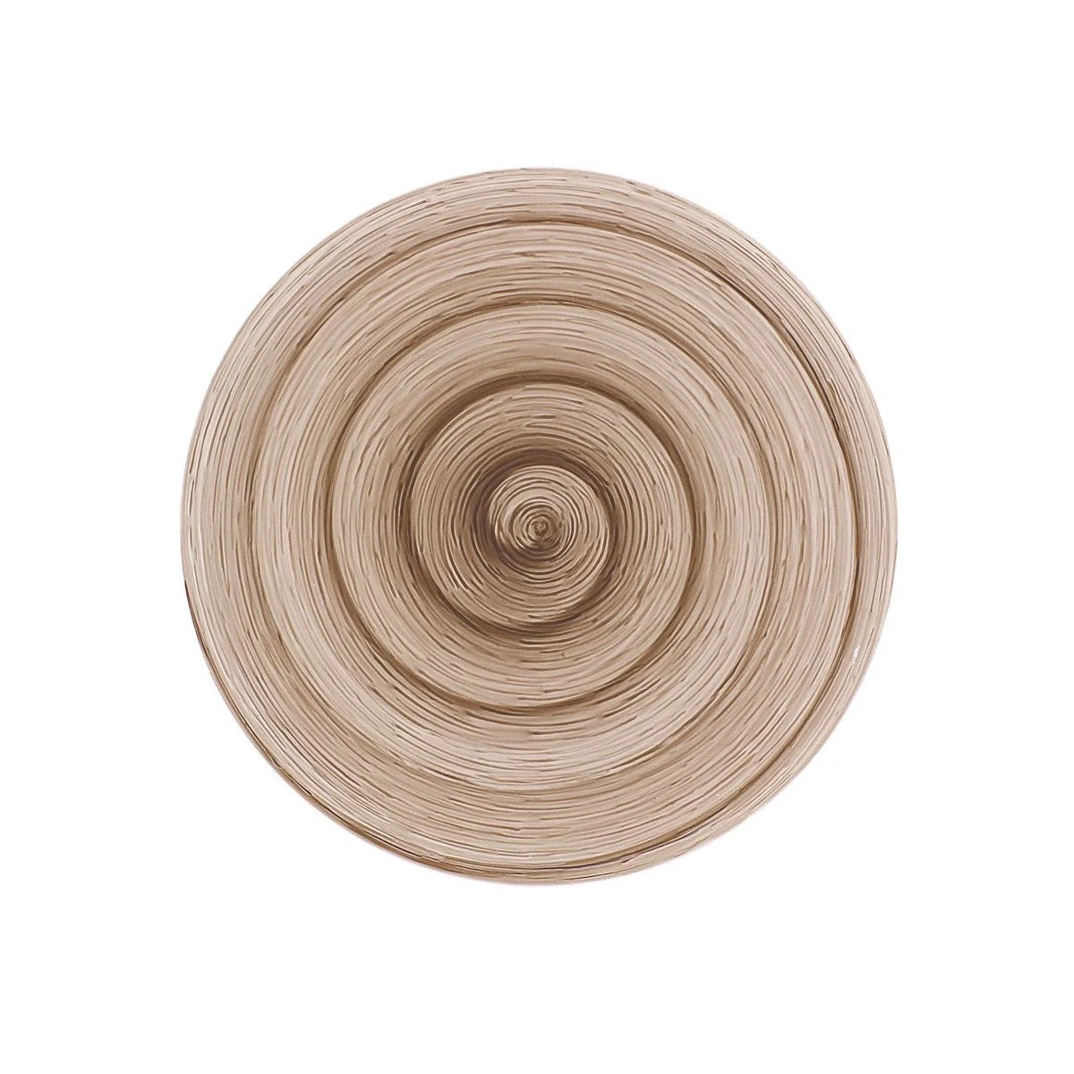 Assiette plate Memento Table grise en céramique peinte à la main Ø 27,5 cm
