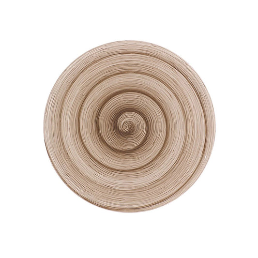 Piatto piano grey Memento Table in ceramica dipinta a mano Ø 27,5 cm