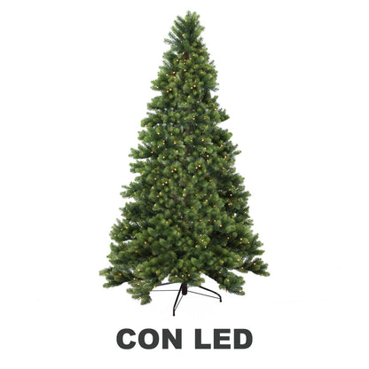 Albero monte durando 1523 rami 470 LED verde cm ø119h210