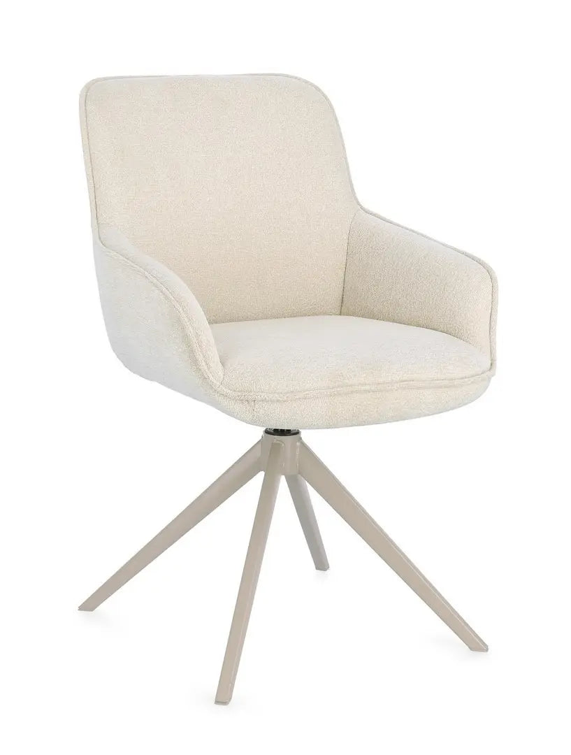 Chaise pivotante Matilda avec accoudoirs 57x64x84,5 cm h
