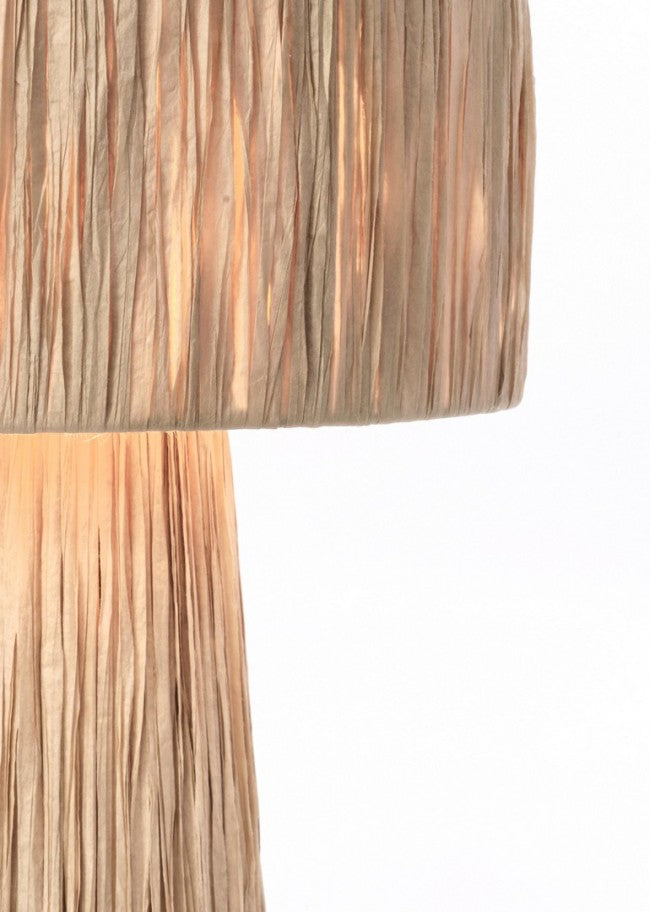 Lampada tavolo Kanda naturale D.25x38h