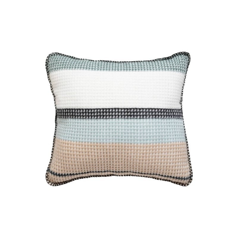 Coussin Owen à rayures bleues 45x45 cm