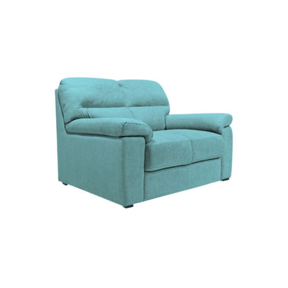 Divano Alenda 2 posti fisso con piedini quadrati colore verde acqua H98xL160xP92