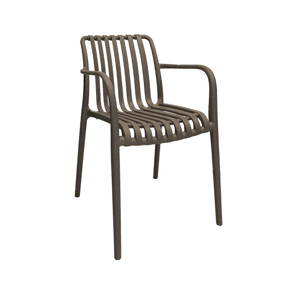 Chaise Nives gris tourterelle 56x42x81h cm