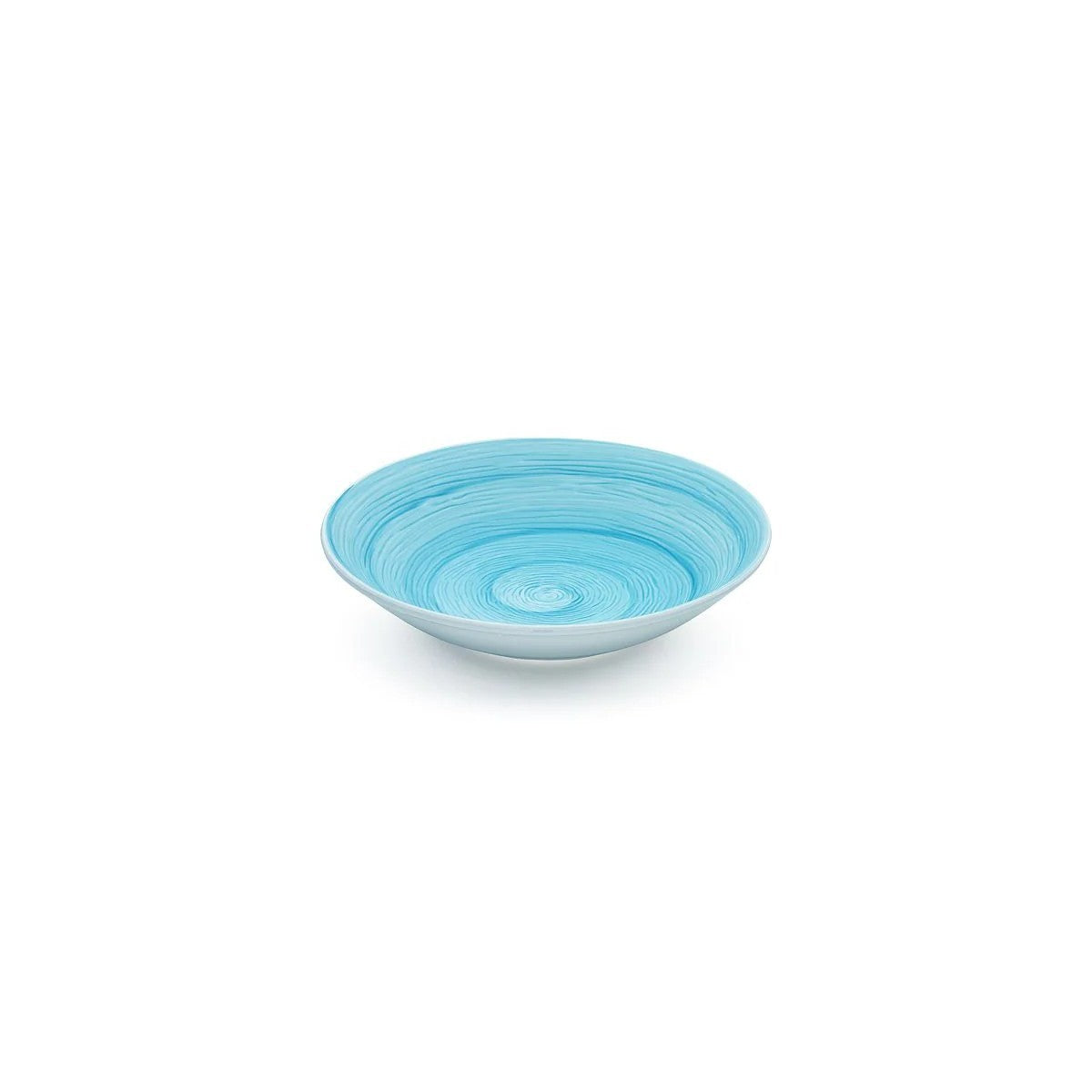 Assiette creuse de table souvenir turquoise en céramique peinte à la main Ø 23,5 cm
