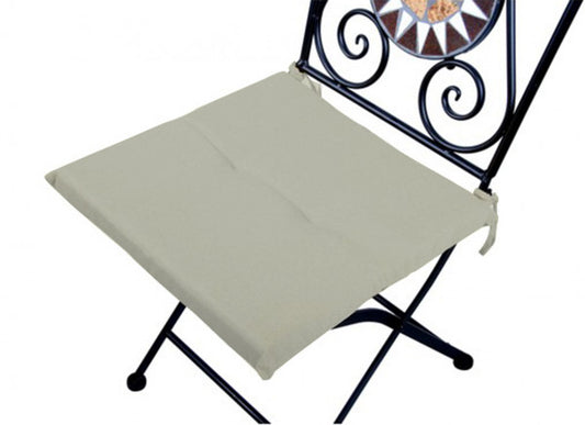Stain-resistant chair cushion beige 40x40 cm