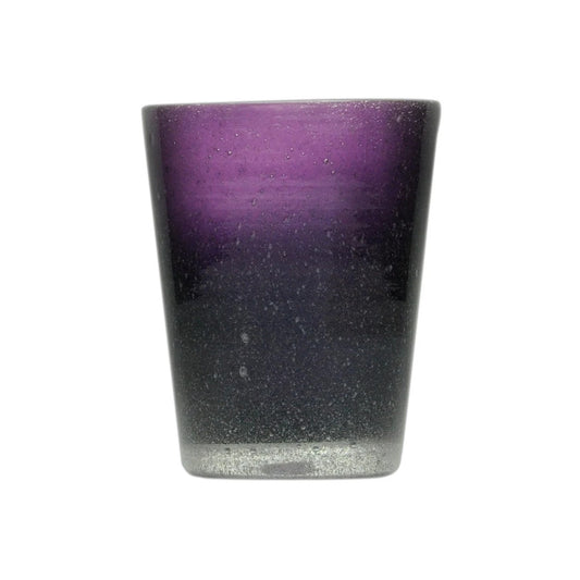 Verre à eau original souvenir violet en verre soufflé 0,25L