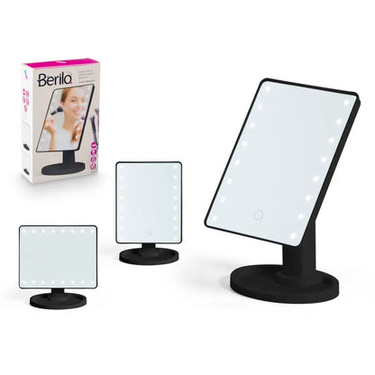 Miroir LED rectangulaire 16,5x28x6,5h cm