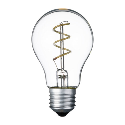 Lampe goutte spirale E27 36V Ø60mm Bleu